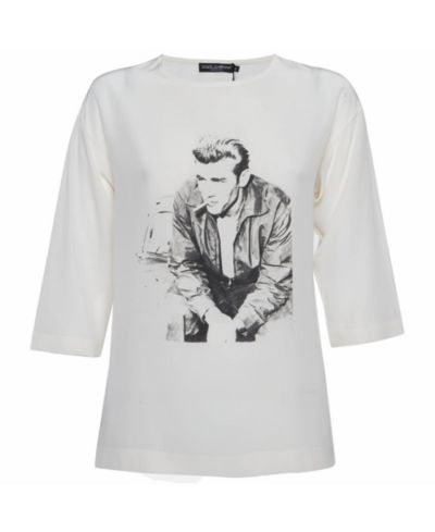 Pre-Owned Dolce & Gabbana Women's Printed Silk Top