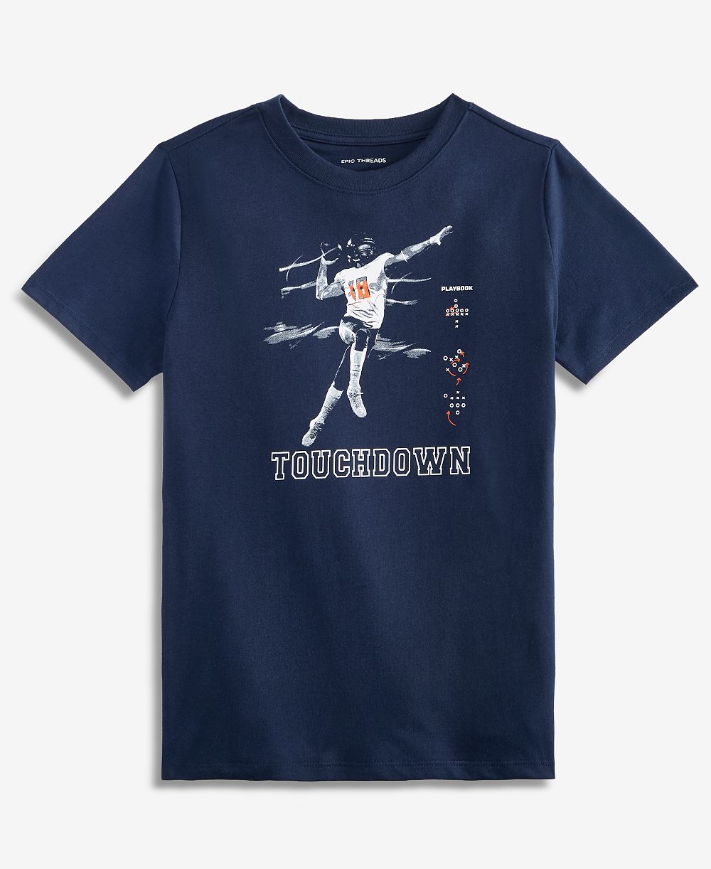 Epic Threads Мужской XS-XL короткий рукав тачдаун футболка