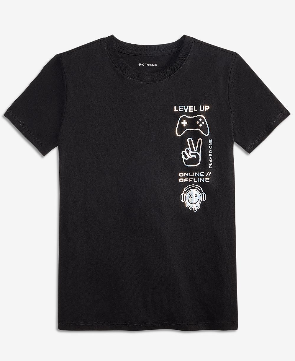 Epic Threads Boys' XS-XL Short-Sleeve Level Up T-Shirt, Macy's Exclusive