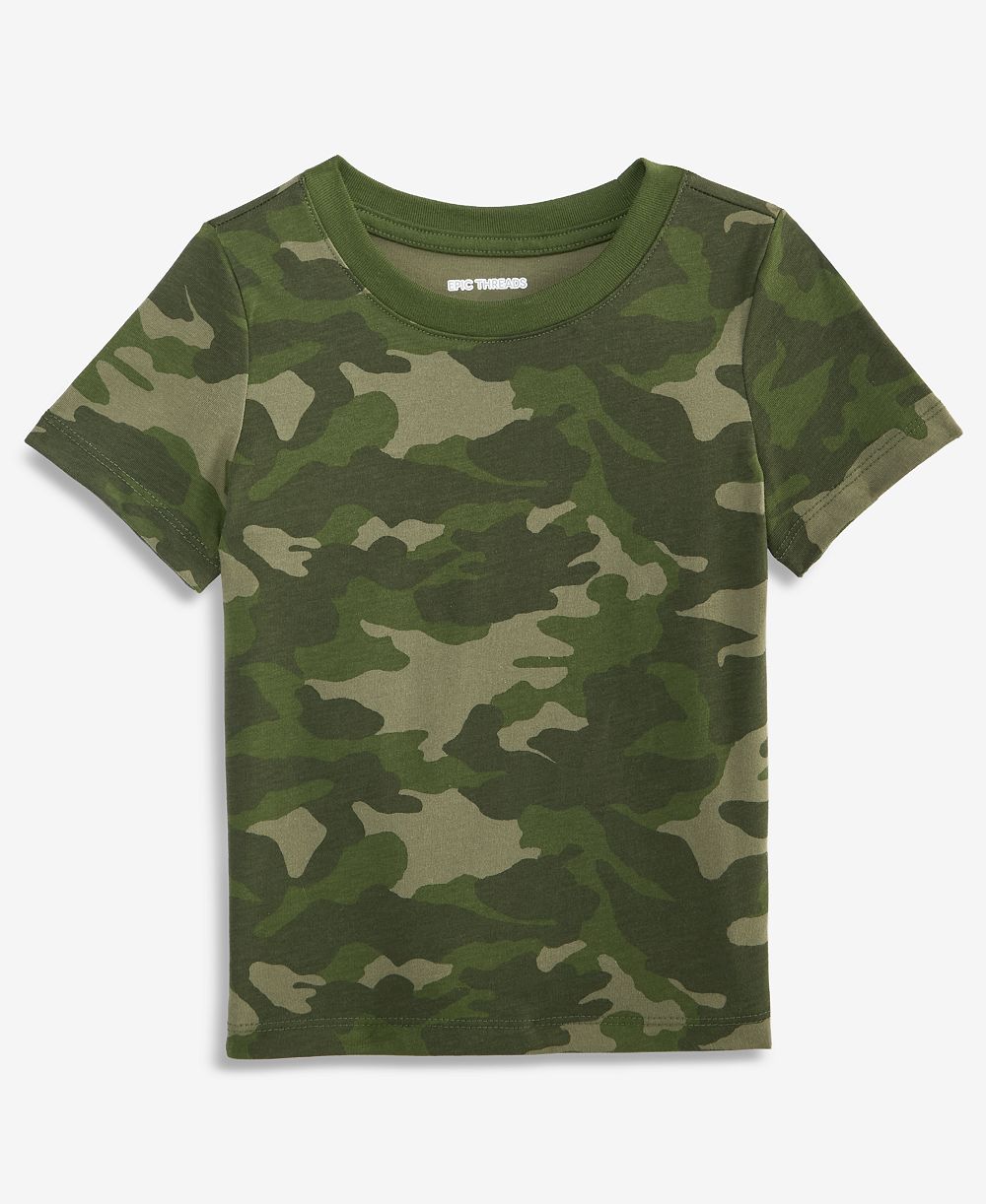 Epic Threads Toddler Boys' 12M-5T Short-Sleeve Camo-Print T-Shirt, Macy's Exclusive