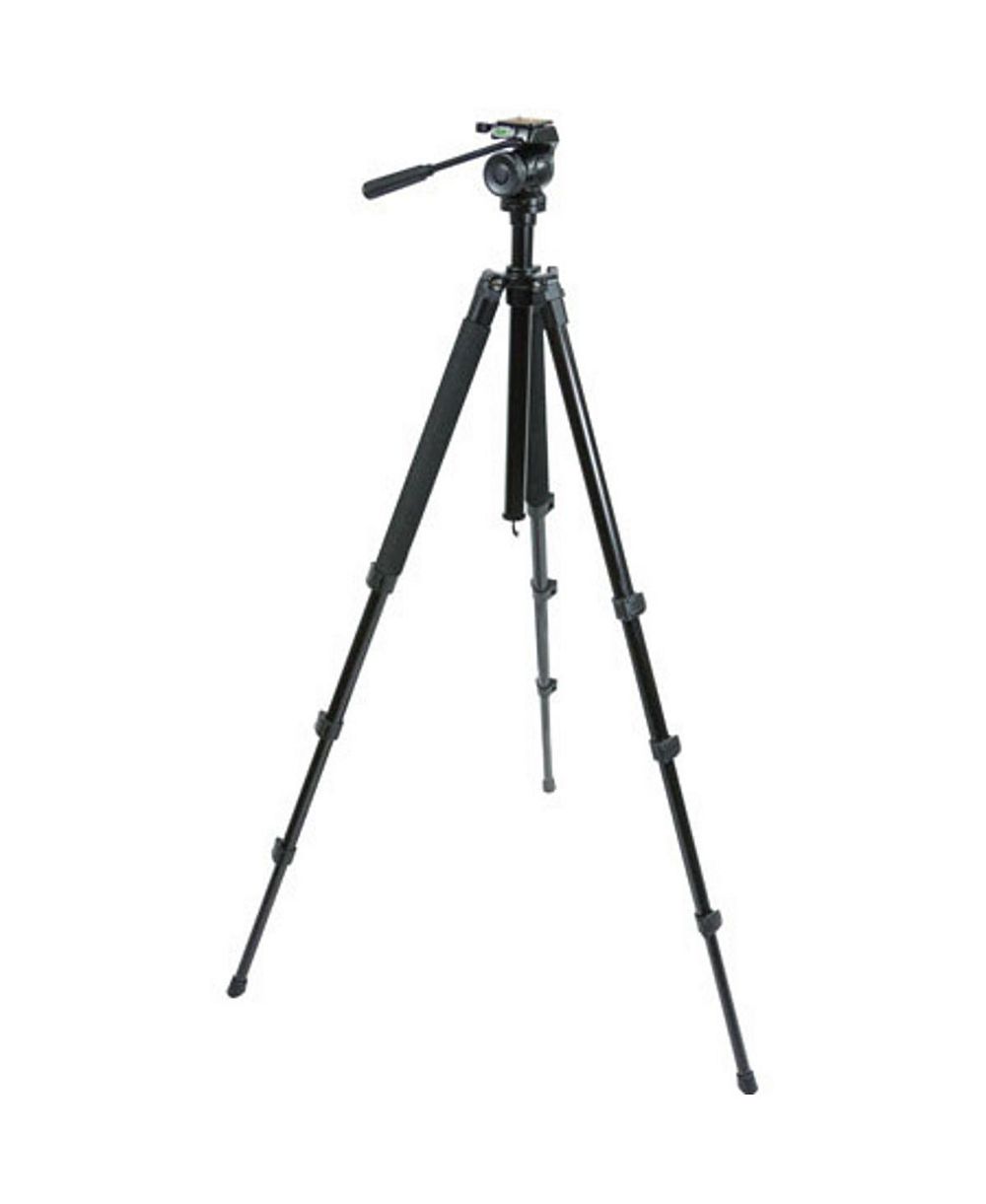 Celestron TrailSeeker 4-section Aluminum Tripod with 2-Way Pan Head - Black