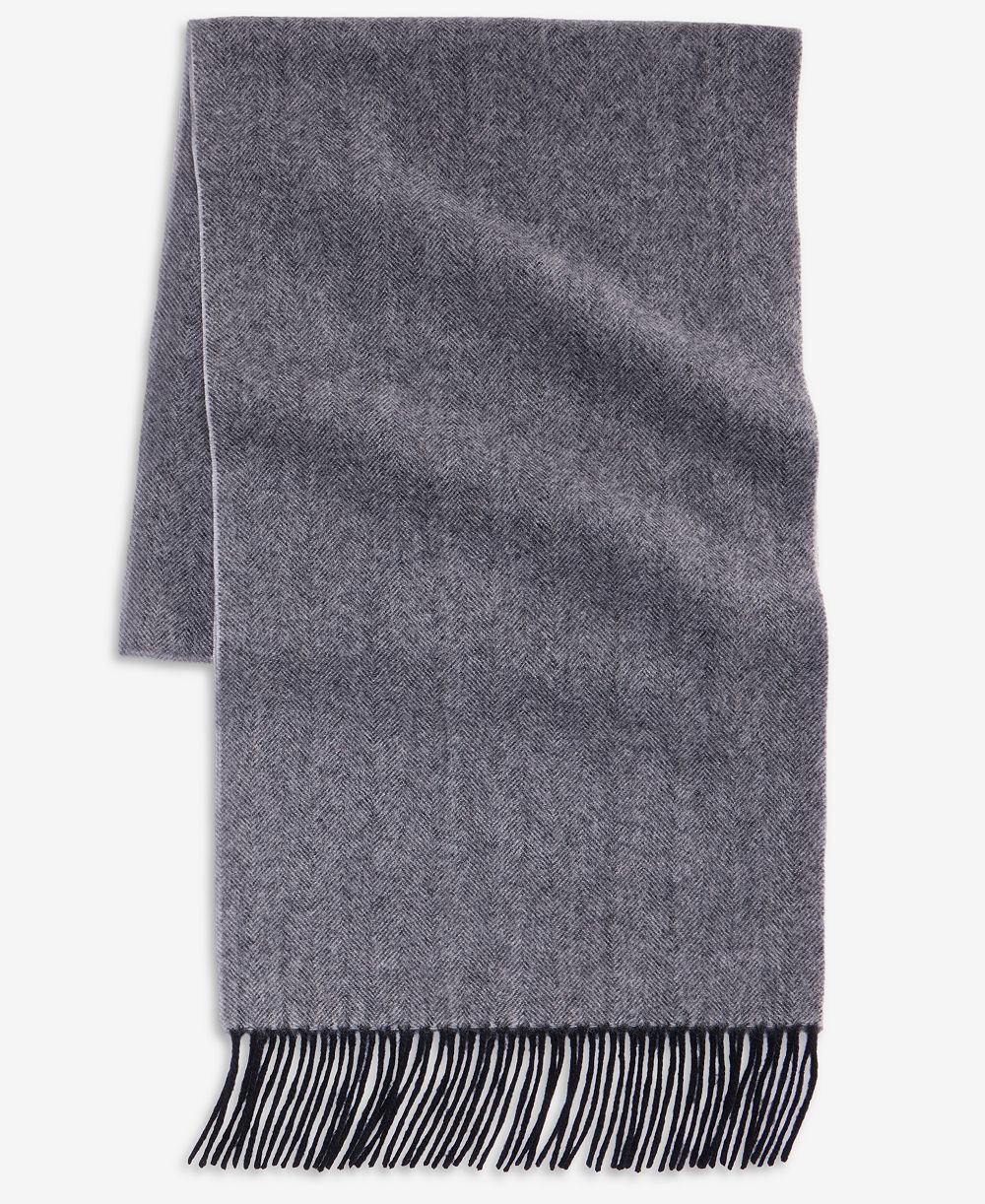 Мужской кашемировый шарф Club Room Herringbone