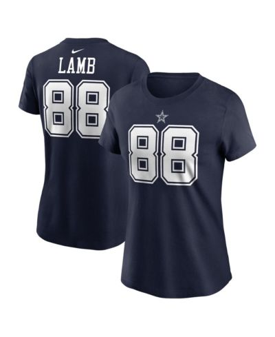 Nike Женская футболка CeeDee Lamb Navy Dallas Cowboys Player Name & Number