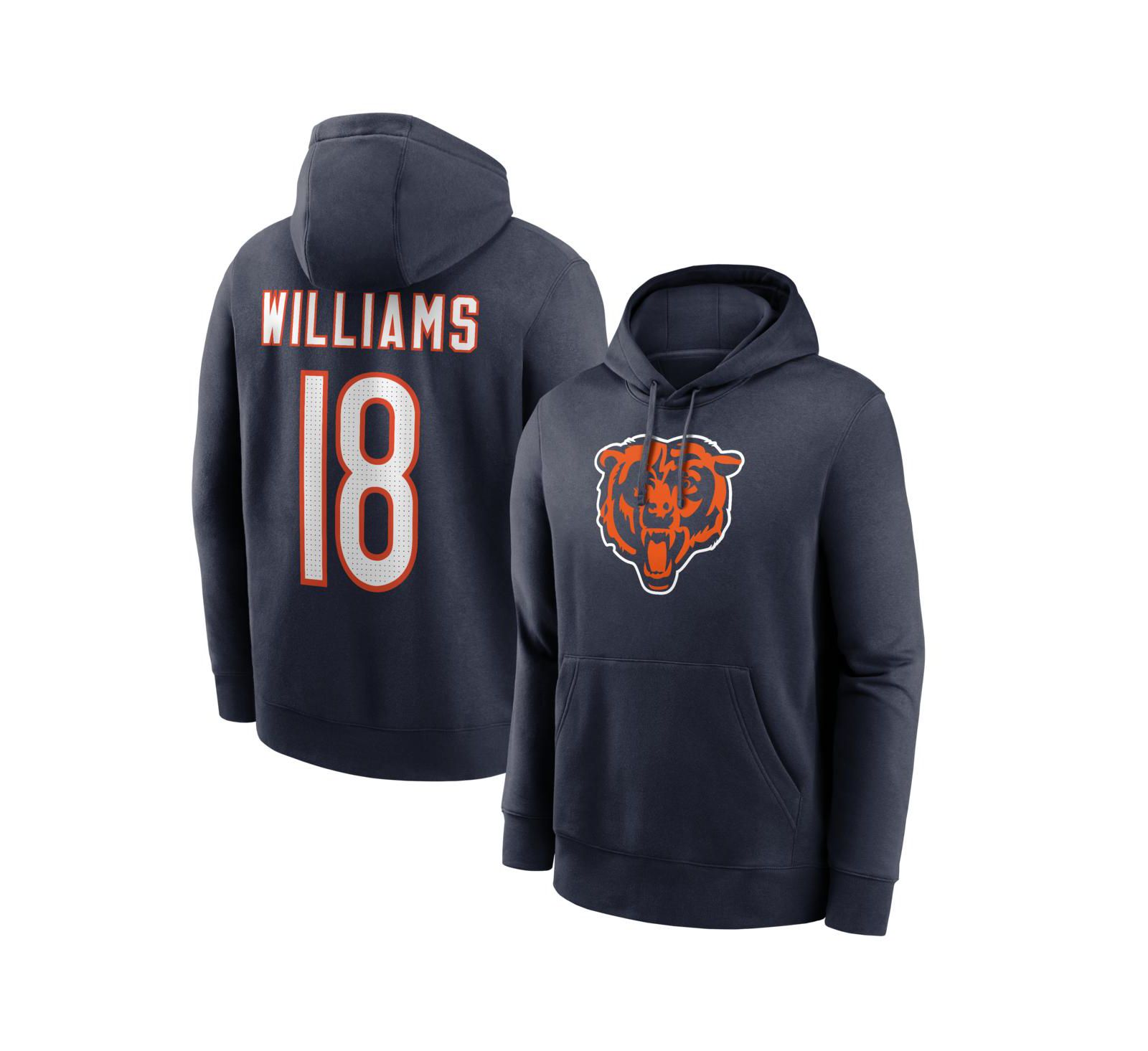 Худи Nike Caleb Williams Chicago Bears, темно-синий, для мужчин