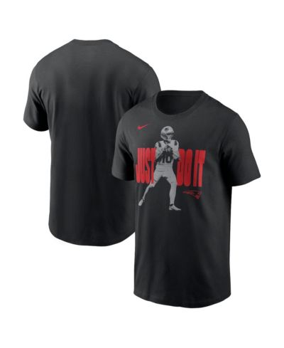 Nike Men's Drake Maye Black New England Patriots Just Do It T-Shirt