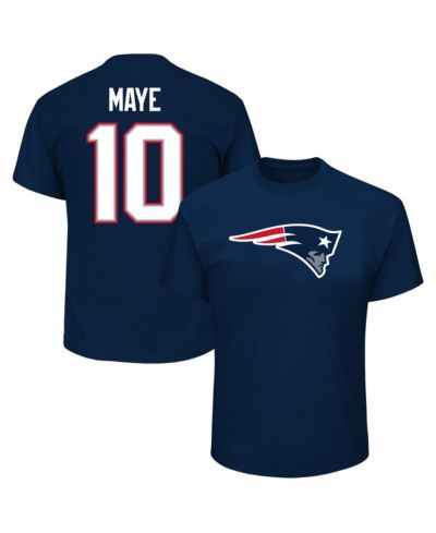 Fanatics Мужская футболка Drake Maye New England Patriots Big & Tall Player Name & Number