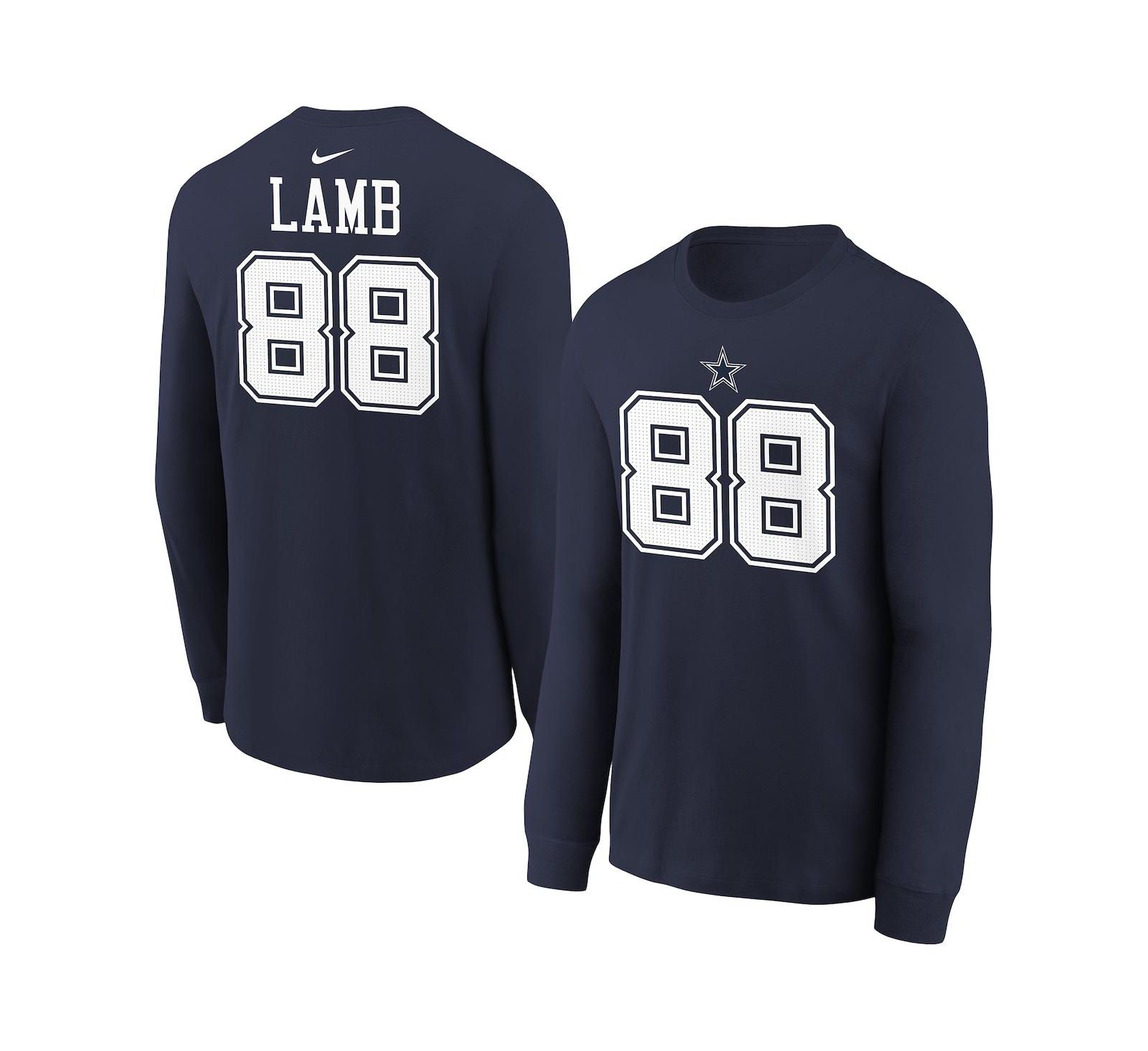 Nike T-Shirt CeeDee Lamb Navy Dallas Cowboys для мальчиков и девочек