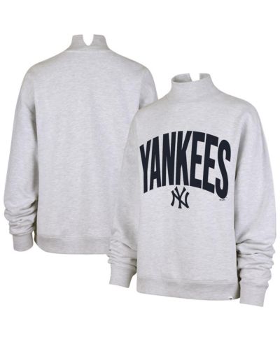 Женское свитшот '47 Brand New York Yankees Mock Neck серого цвета