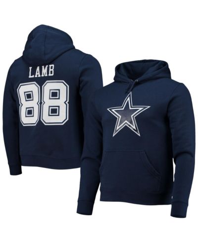 Fanatics Men's CeeDee Lamb Navy Dallas Cowboys Big & Tall Fleece Name & Number Pullover Hoodie