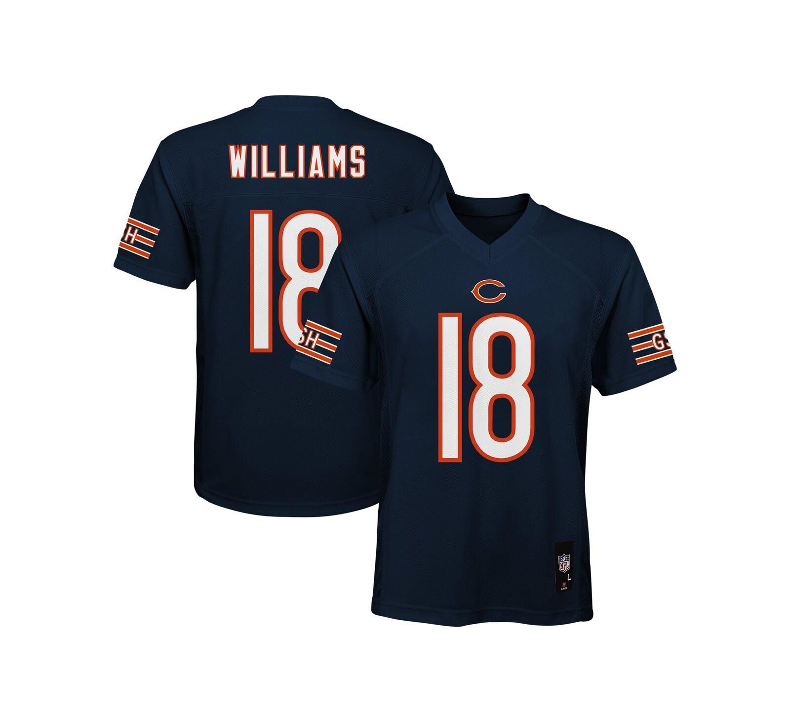 Детская джерси Outerstuff Caleb Williams Navy Chicago Bears Replica Player