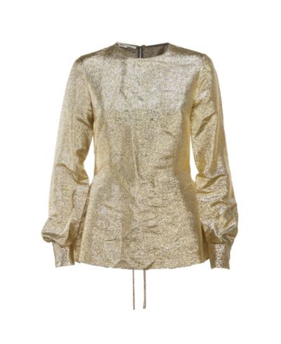 Блузка Stella Mccartney Women's Lurex Gathered Lame Peplum