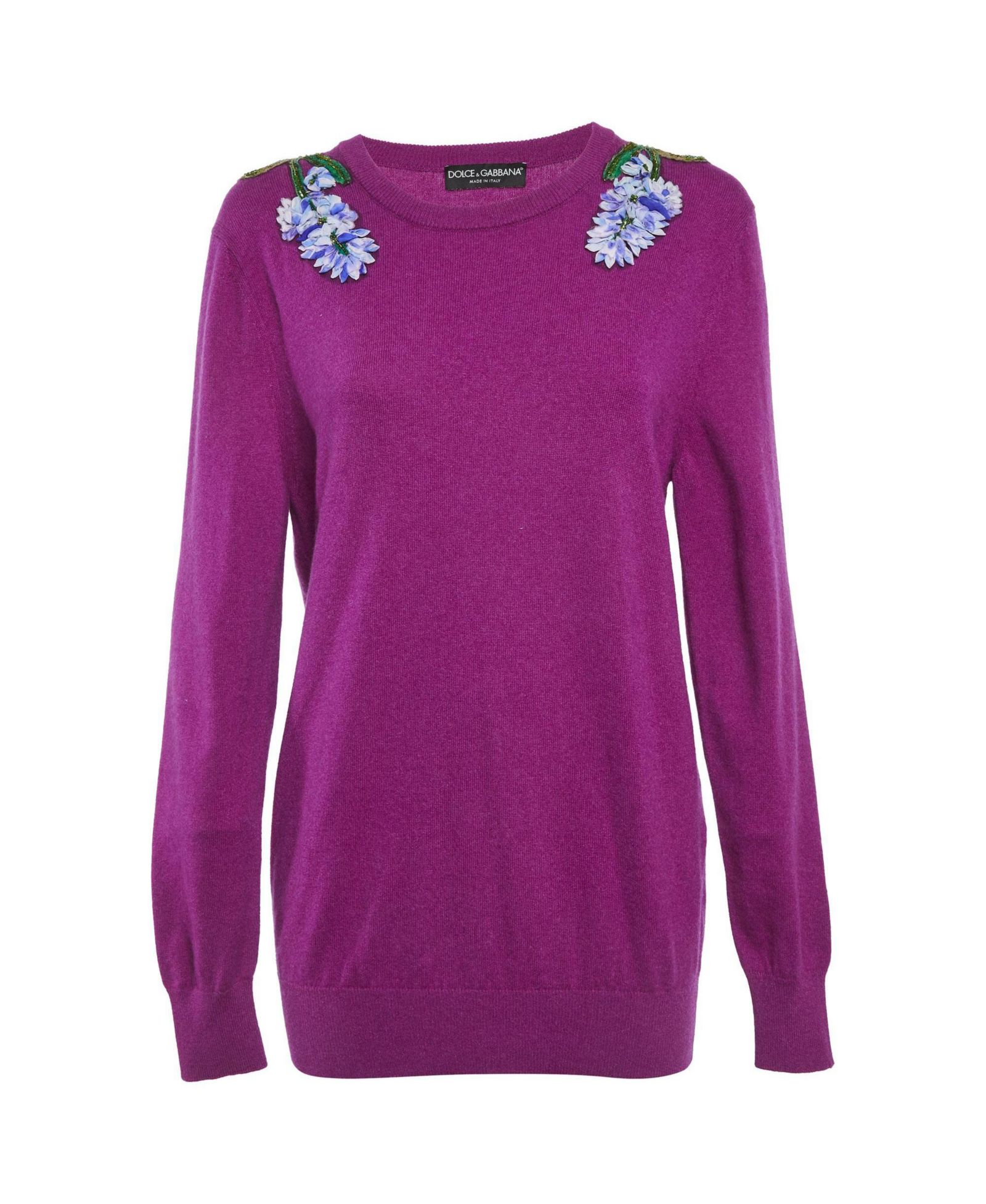 Pre-Owned Dolce & Gabbana Women's Floral Applique Sweater