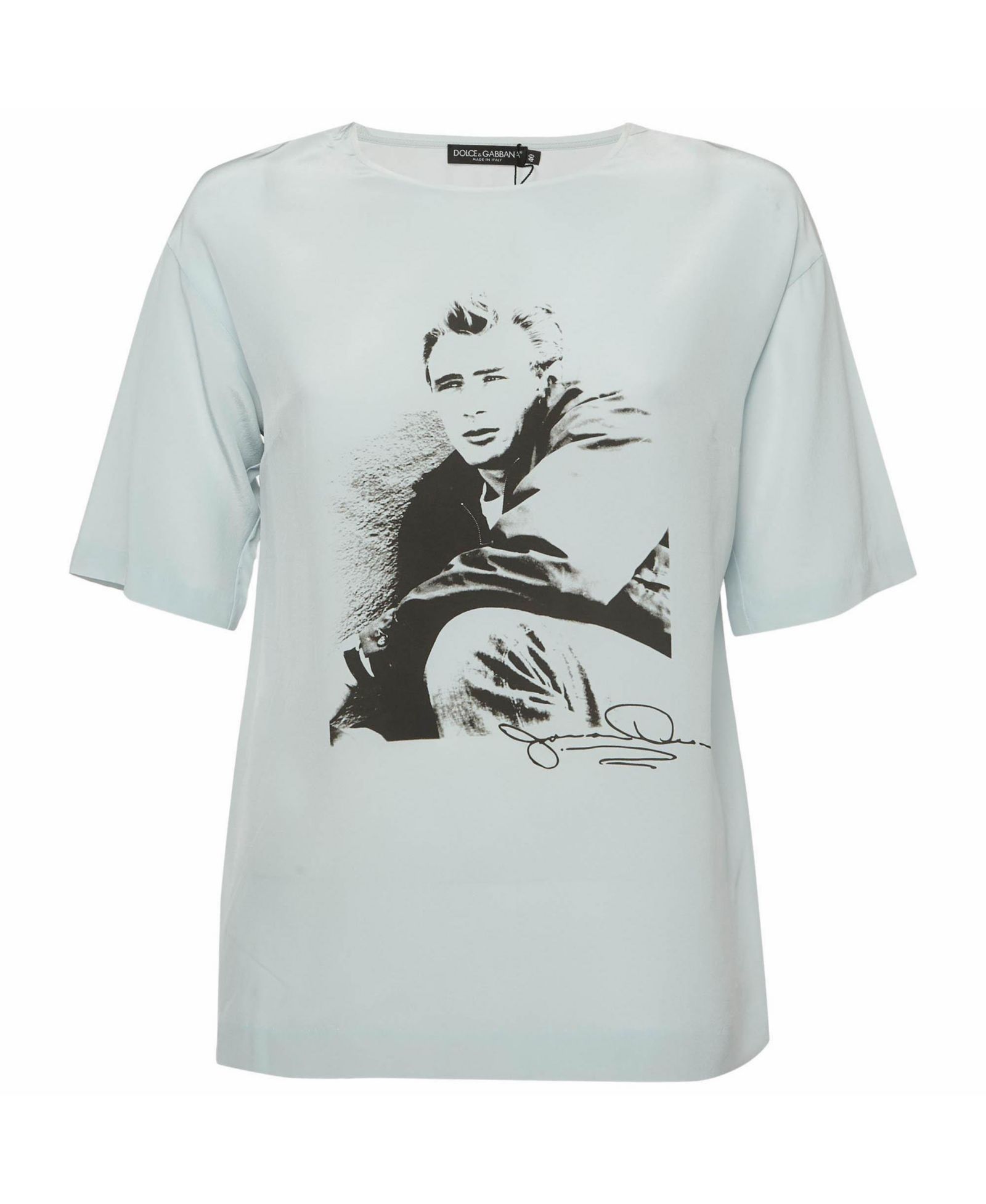 Pre-Owned Dolce & Gabbana Women's Printed Silk Top