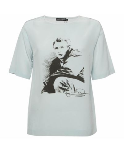 Pre-Owned Dolce & Gabbana Women's Printed Silk Top