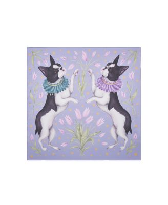 Женский шелковый квадратный шарф Fable England Catherine Rowe Pet Portraits