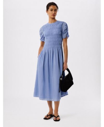 Whistles Women's Avery Smocked Midi Dress