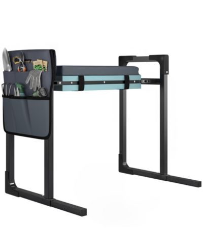 Outsunny Garden Kneeler and Seat, 330lbs Foldable Gardening Stool