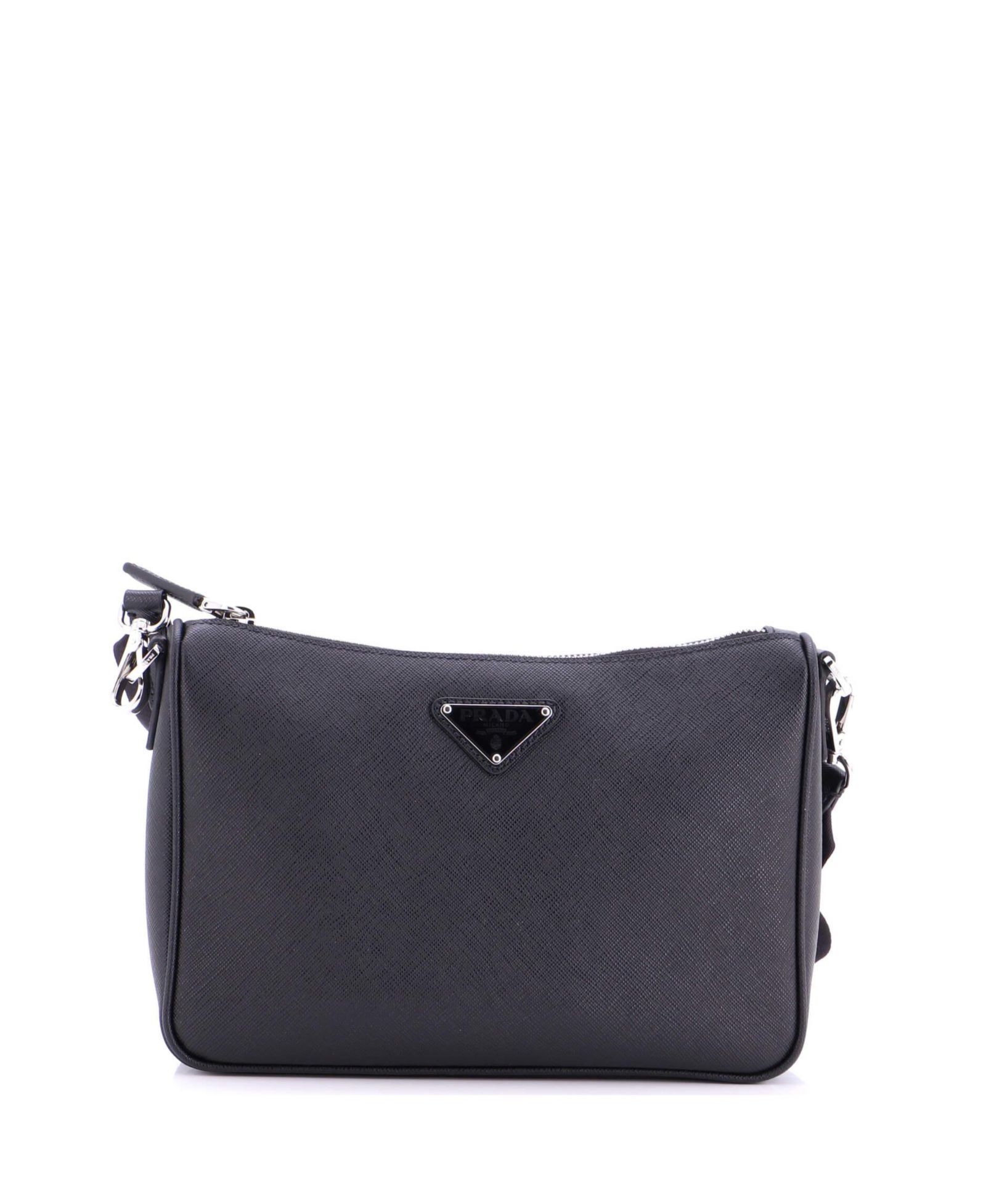 Pre-Owned Prada Small Re-Edition Zip Messenger Bag Saffiano Leather