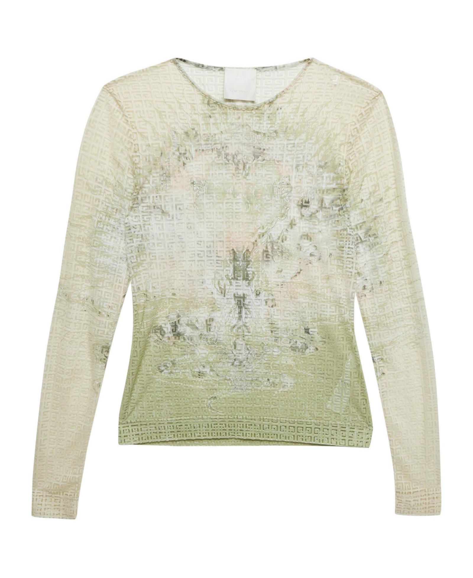 Женский топ Givenchy Monogram Sheer Jacquard Knit Long Sleeve