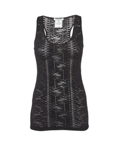 Pre-Owned Givenchy Женский прозрачный топ в сетку с кружевом