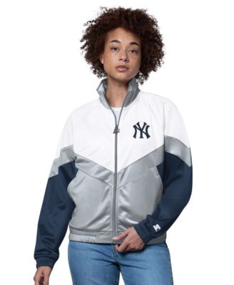 Женская ветровка Starter New York Yankees Raglan Full-Zip белая/серая