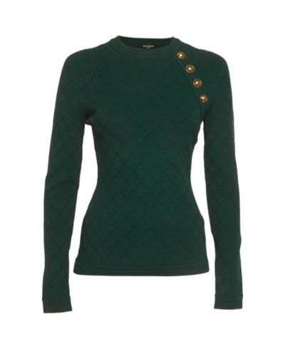 Pre-Owned Balmain Women's Textured Knit Pullover