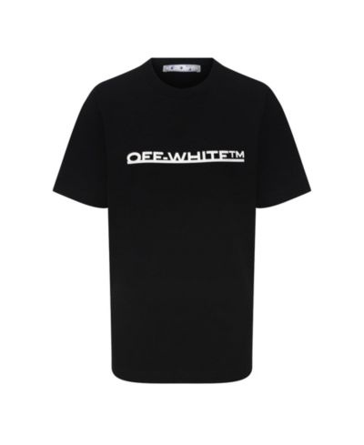 Pre-Owned Off-White Женская футболка из джерси с принтом логотипа