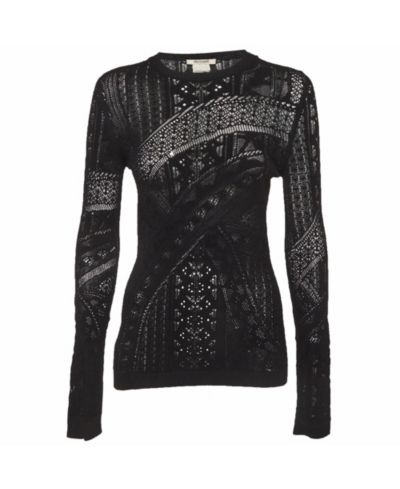Pre-Owned Roberto Cavalli Women's Patterned Knit Long Sleeve Top