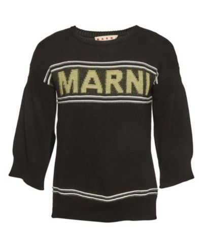Pre-Owned Marni Women's Knit Logo Intarsia Jumper