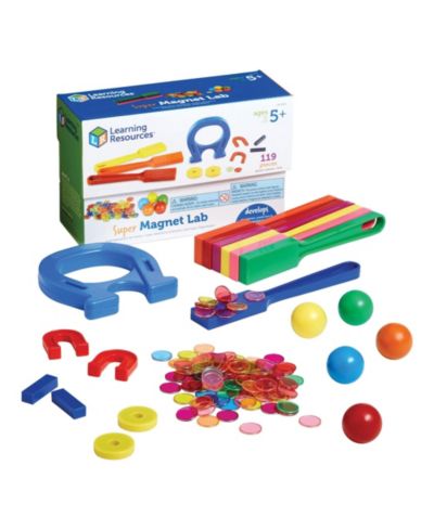 Набор магнитов Learning Resources Super Magnet Lab, 119 шт.