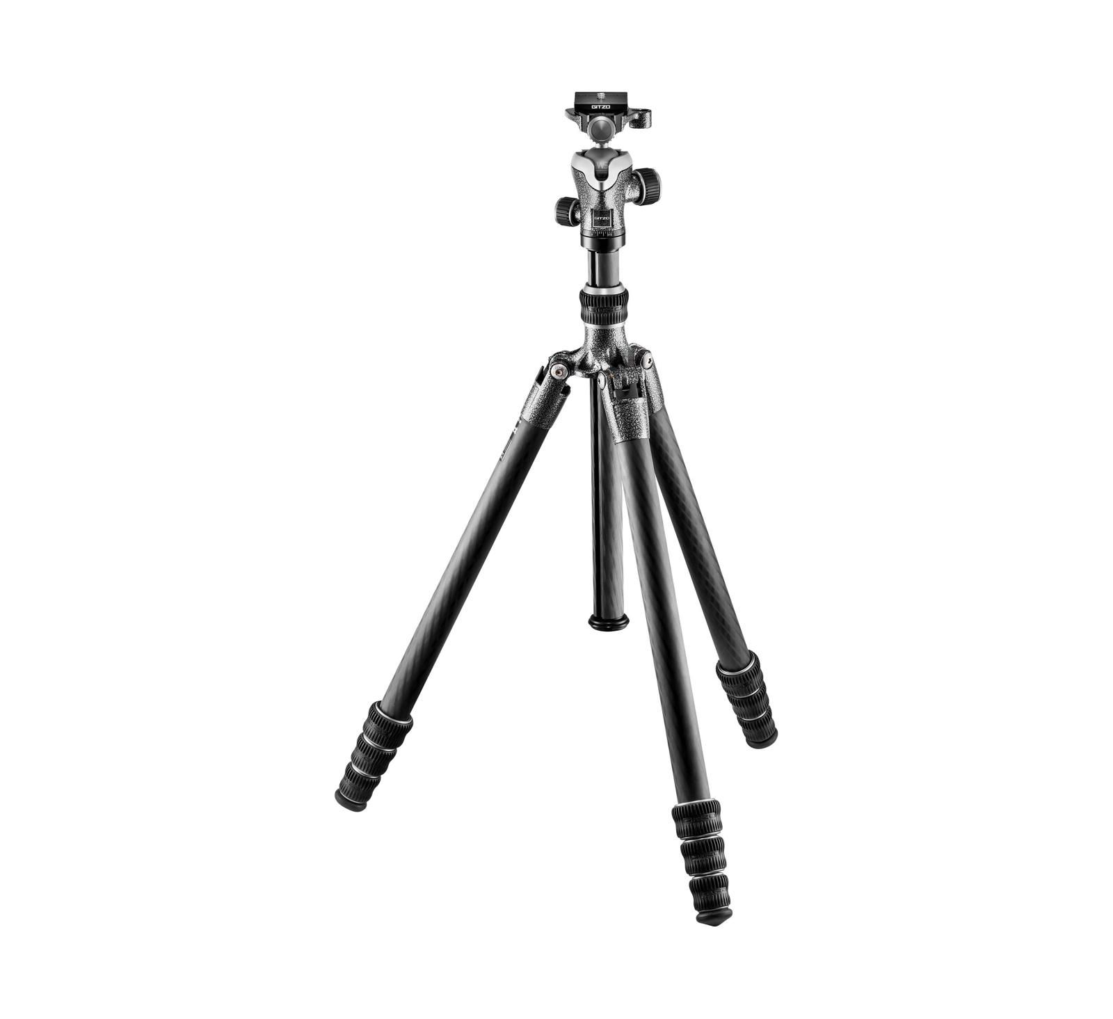 Gitzo GT1545T Traveler Series 1 4-Section Carbon Fiber Tripod и GH1382TQD Center Ball Head