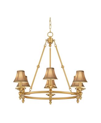 Stiffel люстра Chandelier 28 Inch Wide 6-Light с абажурами