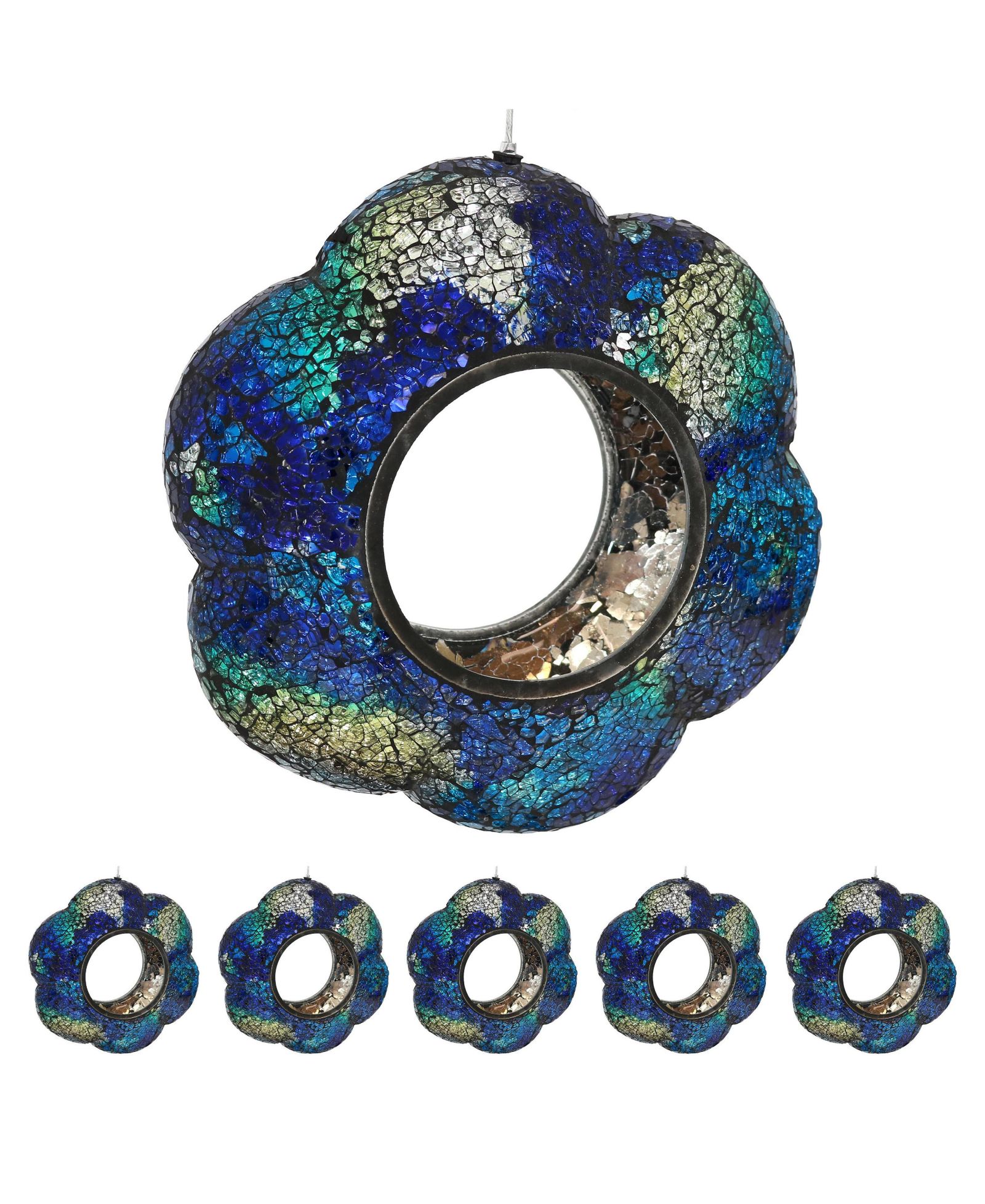 Sunnydaze Decor садовая подвесная кормушка для птиц из стекла 10"