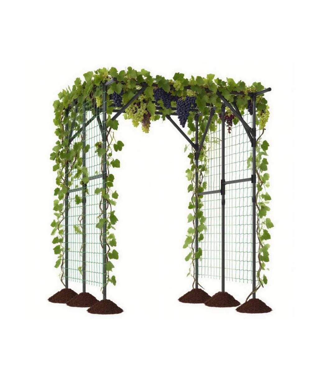 Slickblue Large Garden Arch Trellis for Climbing Plants and Vines