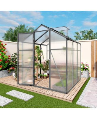 Streamdale Furniture Gain height windproof aluminum greenhouse Polycarbonate Greenhouse Raised Base