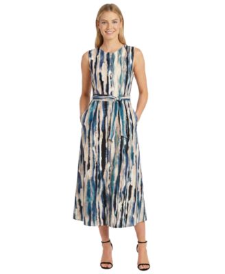 Женское платье Maggy London Printed Button Midi