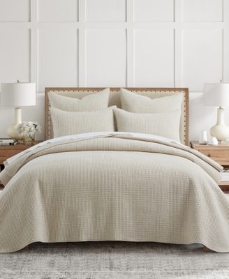 Levtex Home Pick-Stitch Artisan Textured 3-Piece Quilt Set, King/California King
