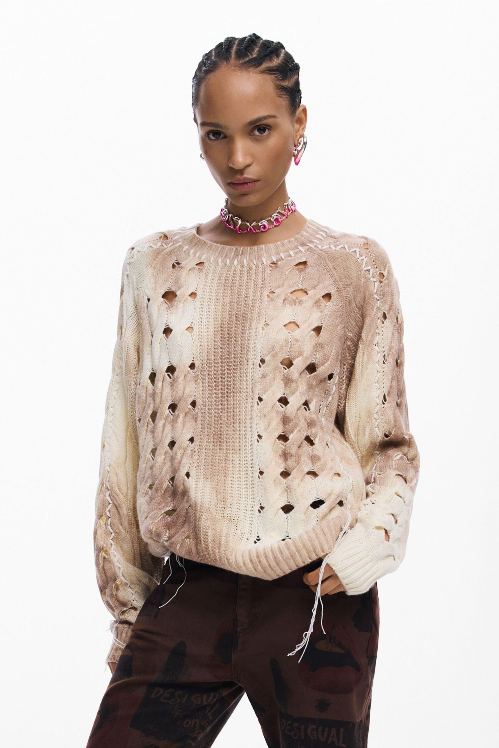 Desigual Women's Chunky Knit Sweater