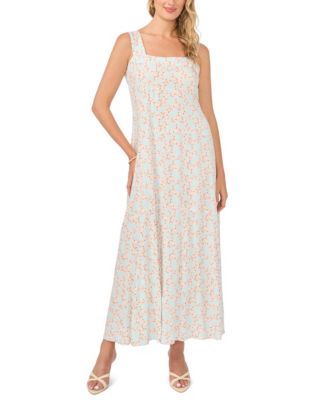 Vince Camuto Women's Thick Strap Square Neck Maxi Dress