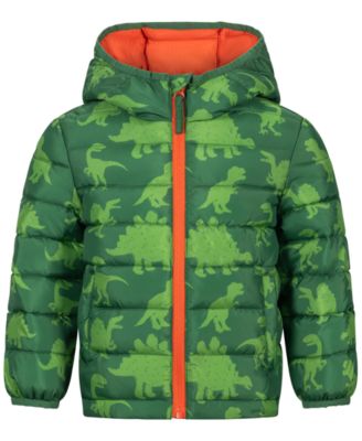 S Rothschild & CO Toddler Boys' 2T-5T Dino Print Midweight Packable Jacket