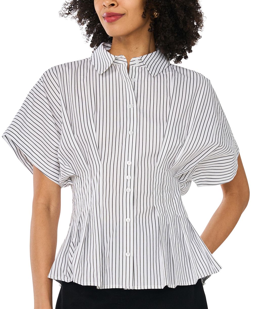 Vince Camuto Women's Pleat Waist Dolman-Sleeve Blouse