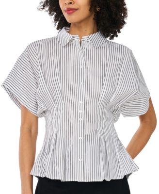 Vince Camuto Women's Pleat Waist Dolman-Sleeve Blouse
