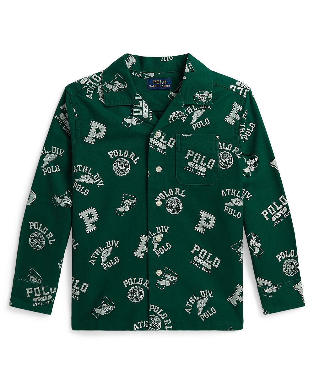 Рубашка Polo Ralph Lauren Boys' 2T-7 Print Cotton Oxford