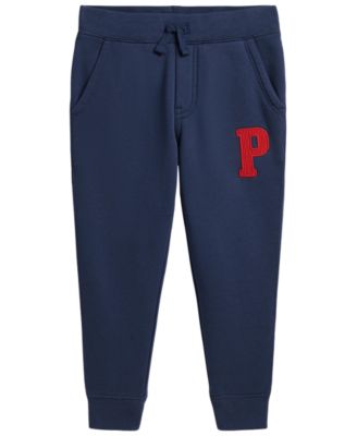 Детские флисовые джоггеры Polo Ralph Lauren 2T-7 с буквами