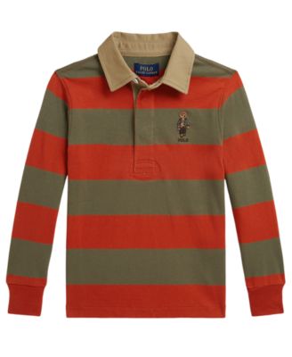 Детская рубашка-поло Polo Ralph Lauren Boys' 2T-7 Polo Bear Rugby