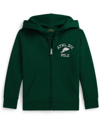 Polo Ralph Lauren Boys' 2T-7 Logo Double-Knit Full-Zip Hoodie