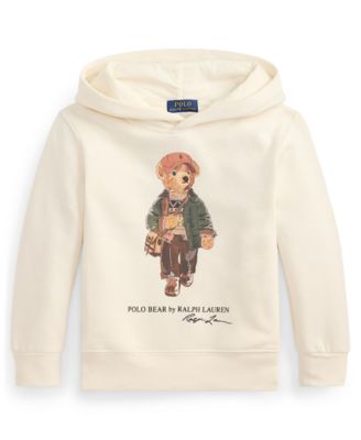 Polo Ralph Lauren Boys' 2T-7 Polo Bear Fleece Hooded Sweatshirt