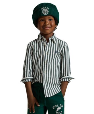 Polo Ralph Lauren Boys' 2T-7 Striped Cotton Poplin Shirt