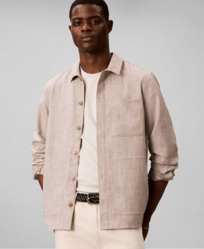 Calvin Klein Men's Linen Blend Overshirt