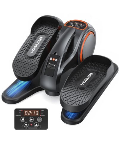 FED FITNESS 3-in-1 Under Desk Elliptical, Quiet and Portable Electric Seated Pedal Exerciser with 10 Level Resistances and Speeds, Remote Control